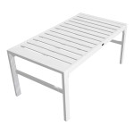 Σαλόνι Gardenly pakoworld σετ 4τμχ αλουμίνιο σε λευκή απόχρωση με μπεζ μαξιλάρια