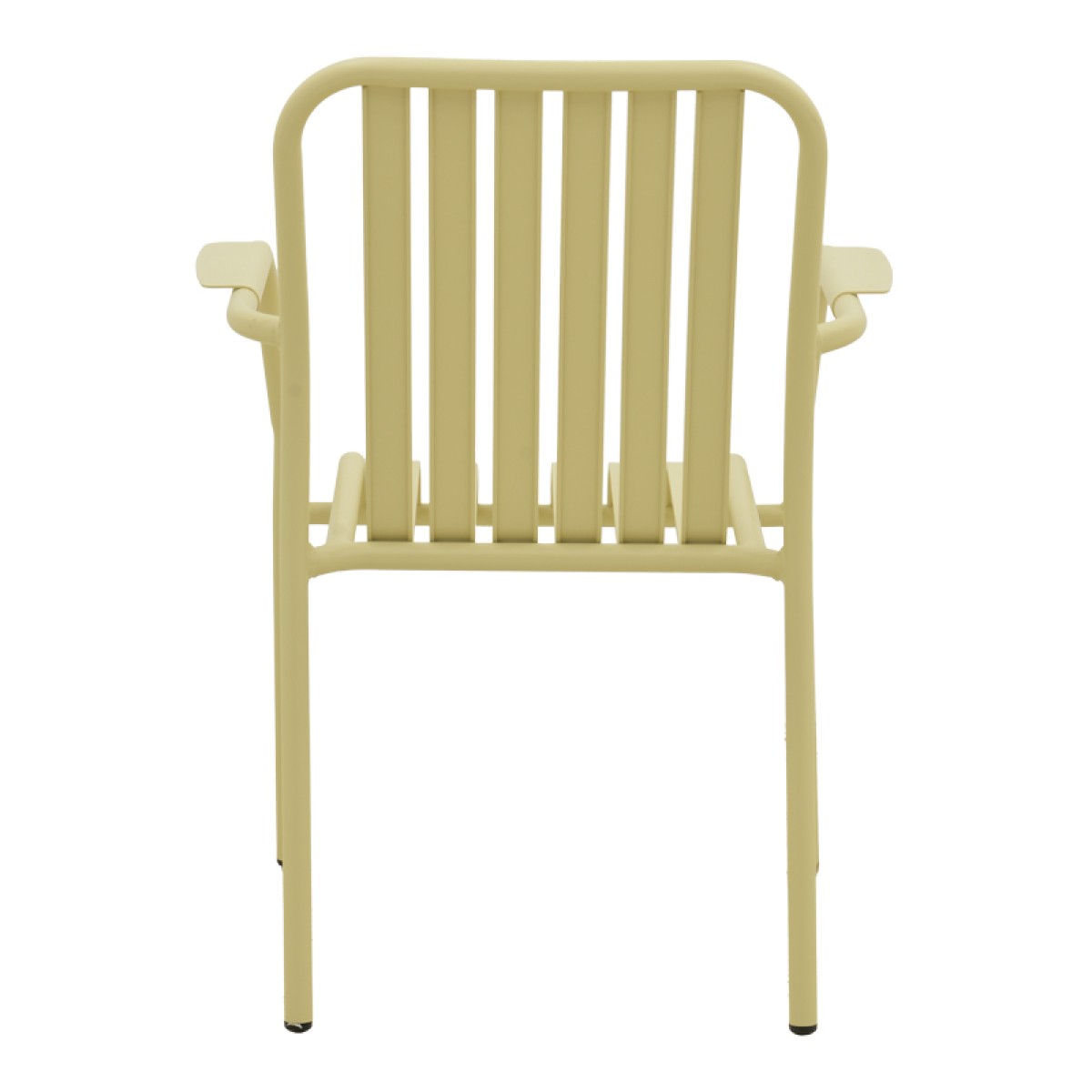 Πολυθρόνα Vista pakoworld στοιβαζόμενη αλουμίνιο σε μπεζ απόχρωση 62x60x84εκ