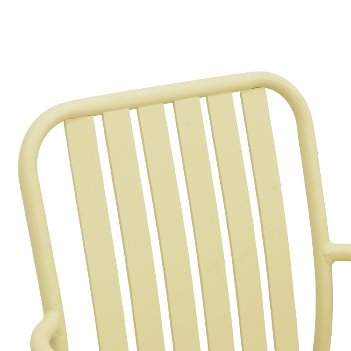 Πολυθρόνα Vista pakoworld στοιβαζόμενη αλουμίνιο σε μπεζ απόχρωση 62x60x84εκ