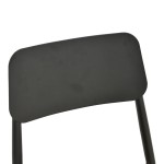 Καρέκλα Giardino pakoworld στοιβαζόμενη αλουμίνιο σε μαύρη -pe rattan σε φυσική απόχρωση 45x56x82εκ