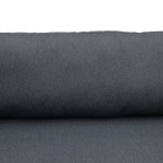 Καναπές τριθέσιος Aurelio pakoworld μεταλλικός σε λευκή -μαξιλάρια σε ανθρακί απόχρωση 192x74x63εκ