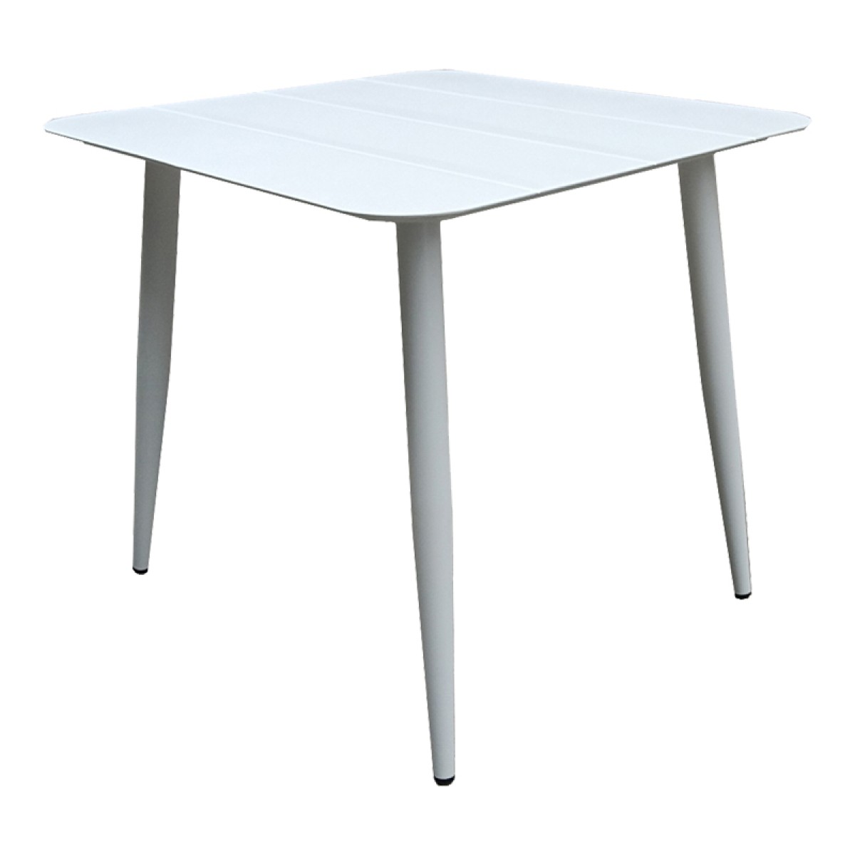 Τραπέζι Vista pakoworld αλουμίνιο σε λευκή απόχρωση 80x80x72εκ