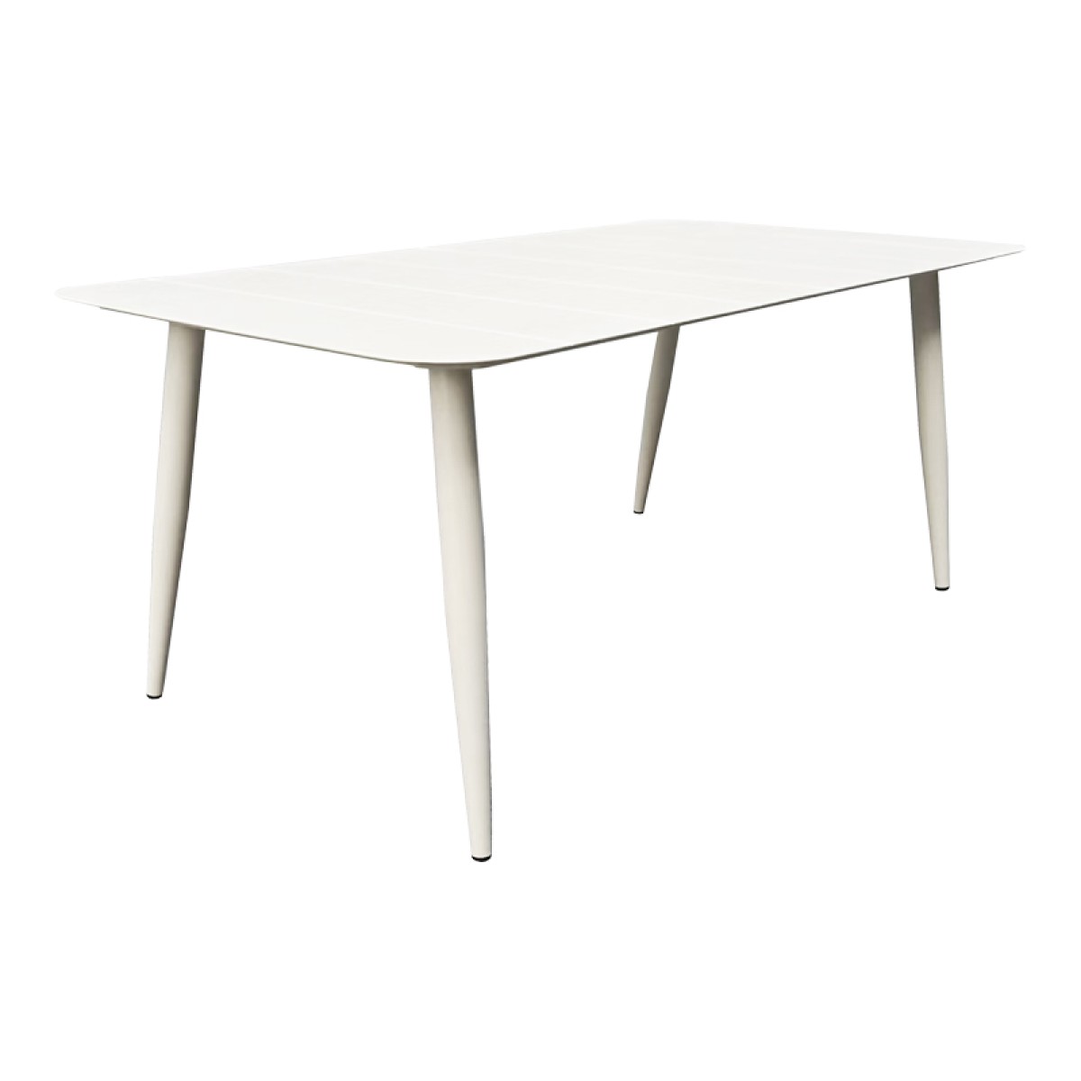 Τραπέζι Vista pakoworld αλουμίνιο σε λευκη απόχρωση 150x80x72εκ