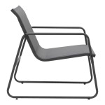 Σαλόνι εξωτερικού χώρου Veranda textilene-μέταλλο σε ανθρακί απόχρωση