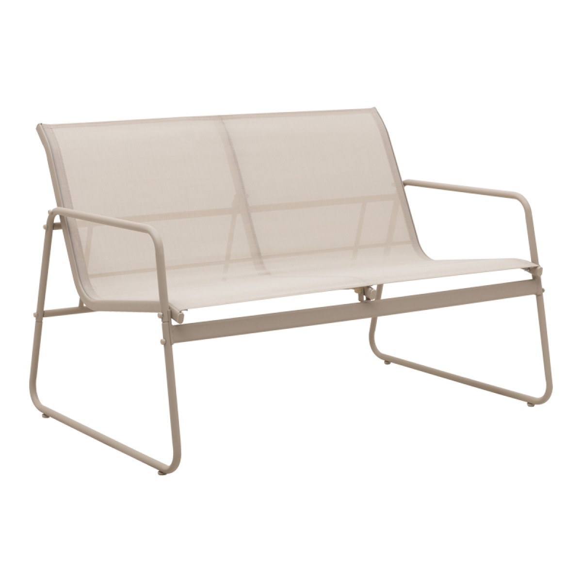 Σαλόνι εξωτερικού χώρου Veranda textilene-μέταλλο σε cappuccino απόχρωση