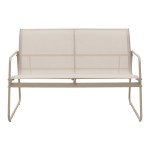 Σαλόνι εξωτερικού χώρου Veranda textilene-μέταλλο σε cappuccino απόχρωση