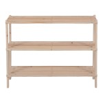 Παπουτσοθήκη Steper pakoworld 9 ζευγών ξύλο ελάτου σε φυσική απόχρωση 64x26x48.5εκ