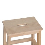 Σκαλοσκαμπό Tiere pakoworld ξύλο πεύκου σε φυσική απόχρωση 36x36x49εκ