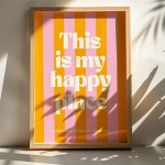 Πίνακας Happo pakoworld με ψηφιακή εκτύπωση και πλαίσιο 33x1.5x48εκ