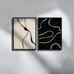 Πίνακας Bennez I pakoworld δίπτυχος με ψηφιακή εκτύπωση και πλαίσιο 33x1.5x48εκ