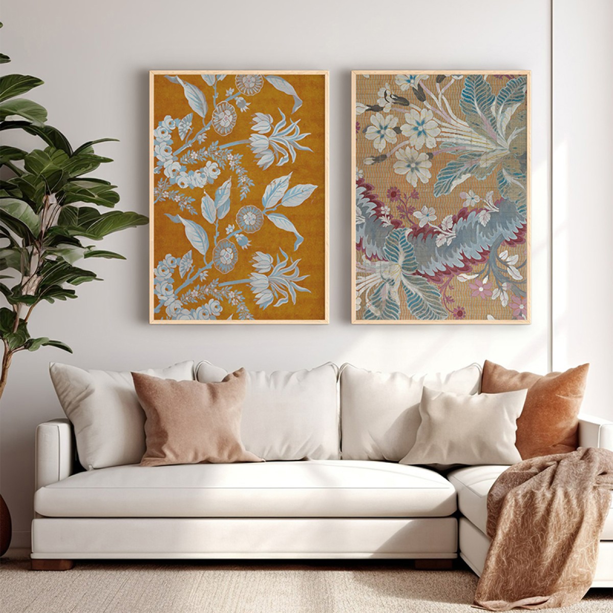 Πίνακας Fanea pakoworld δίπτυχος με ψηφιακή εκτύπωση και πλαίσιο 33x1.5x48εκ