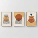 Πίνακας Mireta pakoworld τρίπτυχος με ψηφιακή εκτύπωση και πλαίσιο 33x1.5x48εκ