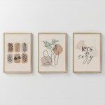 Πίνακας Xinbia pakoworld τρίπτυχος με ψηφιακή εκτύπωση και πλαίσιο 33x1.5x48εκ