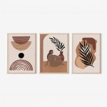 Πίνακας Fanzia pakoworld τρίπτυχος με ψηφιακή εκτύπωση και πλαίσιο 33x1.5x48εκ