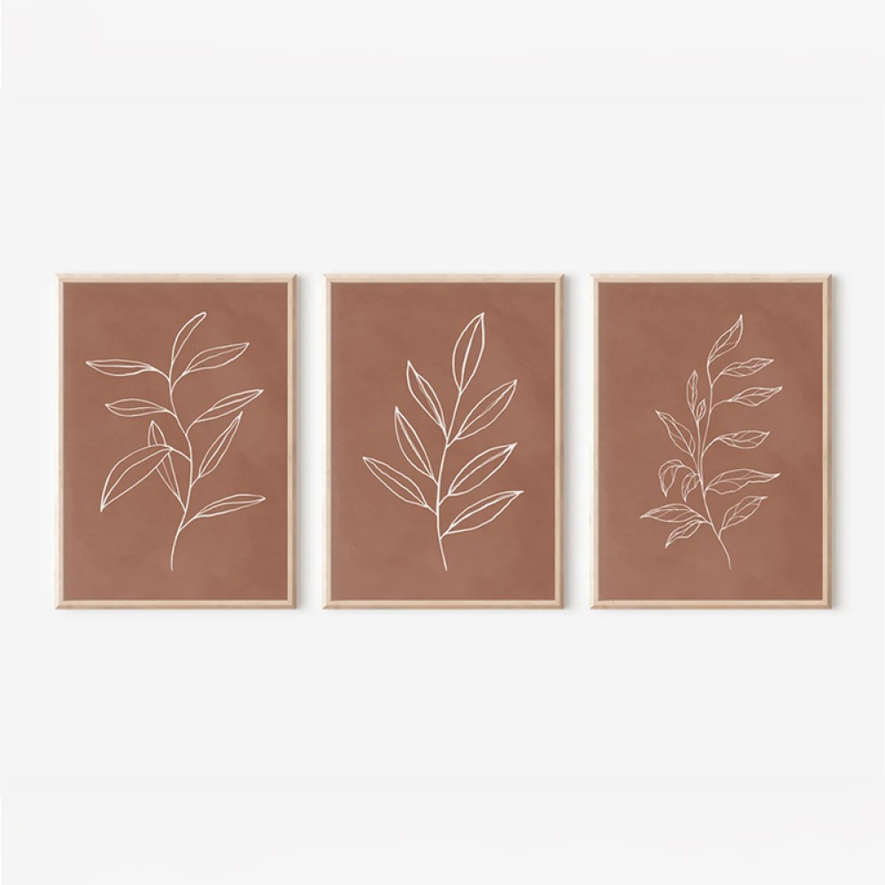 Πίνακας Drifer pakoworld τρίπτυχος με ψηφιακή εκτύπωση και πλαίσιο 33x1.5x48εκ