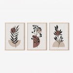 Πίνακας Stenfy pakoworld τρίπτυχος με ψηφιακή εκτύπωση και πλαίσιο 33x1.5x48εκ