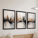 Πίνακας Fortasia pakoworld τρίπτυχος με ψηφιακή εκτύπωση και πλαίσιο 33x0.3x48εκ