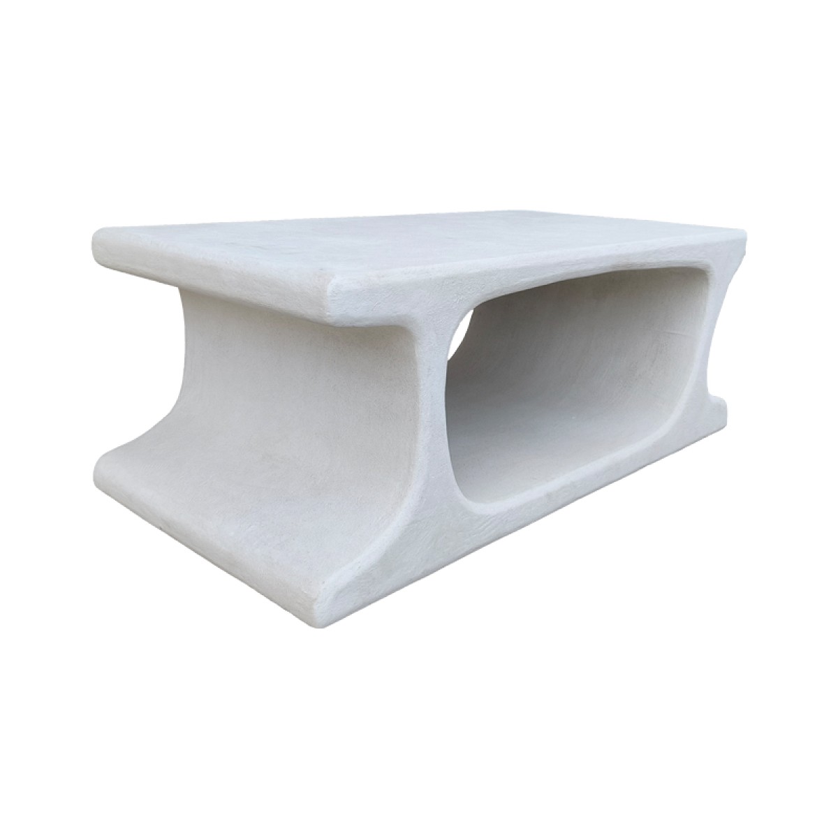 Τραπέζι σαλονιού Nafel pakoworld mdf λευκό 120x60x45εκ