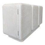 Μπουφές Kooldio pakoworld mdf λευκό 120x37.5x69εκ