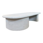 Τραπέζι σαλονιού Verven pakoworld mdf λευκό 120x60x32εκ