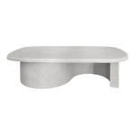Τραπέζι σαλονιού Verven pakoworld mdf λευκό 120x60x32εκ