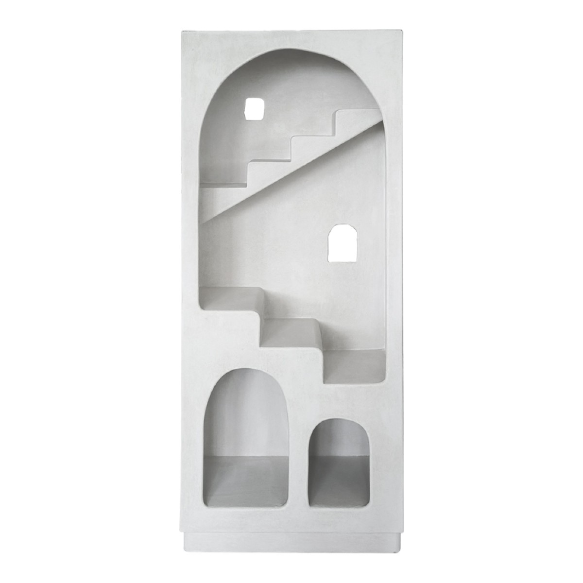 Βιβλιοθήκη-ραφιέρα Boolten pakoworld mdf λευκό 80x38x190εκ