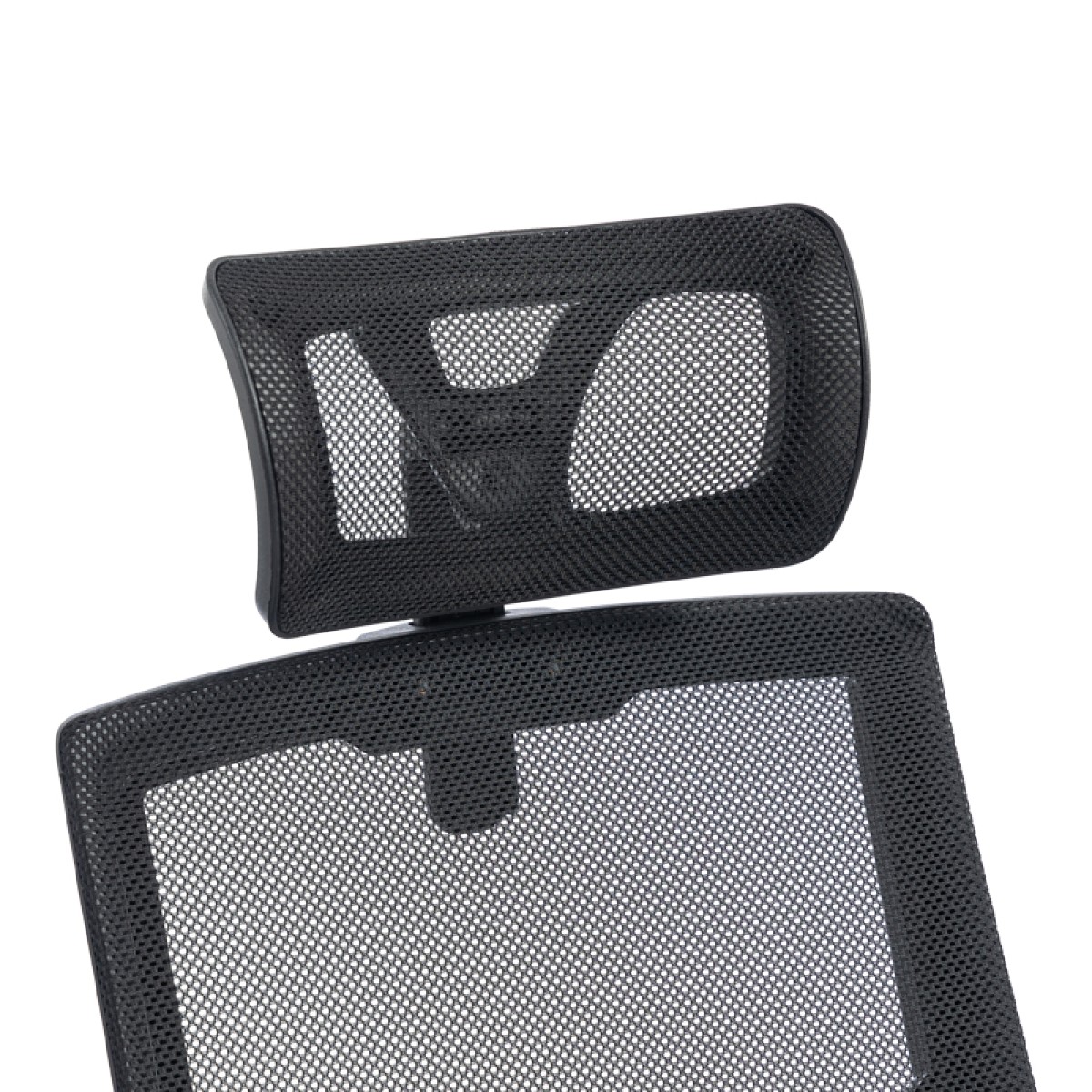 Καρέκλα γραφείου Plymot pakoworld mesh χρώμα μαύρο 48x58x112-122εκ