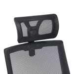 Καρέκλα γραφείου Plymot pakoworld mesh χρώμα μαύρο 48x58x112-122εκ