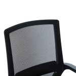 Καρέκλα επισκέπτη Palma pakoworld mesh μαύρο 46x52x94εκ