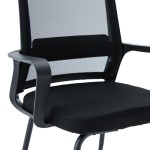 Καρέκλα επισκέπτη Palma pakoworld mesh μαύρο 46x52x94εκ