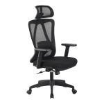 Καρέκλα γραφείου διευθυντή Magida pakoworld mesh μαύρο 58.5x66x115-125εκ