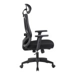 Καρέκλα γραφείου διευθυντή Magida pakoworld mesh μαύρο 58.5x66x115-125εκ