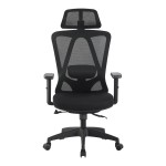 Καρέκλα γραφείου διευθυντή Magida pakoworld mesh μαύρο 58.5x66x115-125εκ