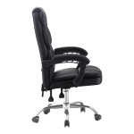 Καρέκλα γραφείου διευθυντή Sanema pakoworld pu μαύρο 62x67x112-122εκ
