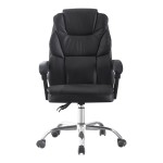 Καρέκλα γραφείου διευθυντή Sanema pakoworld pu μαύρο 62x67x112-122εκ