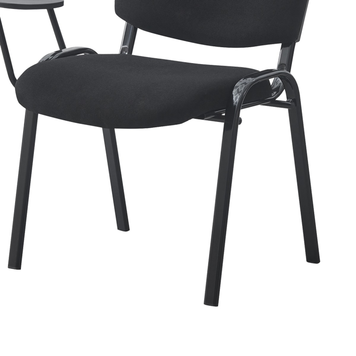 Καρέκλα συνεδρίου με αναλόγιο Lector pakoworld μαύρο 54x54x78εκ