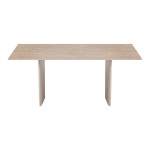 Τραπέζι Releno pakoworld sintered stone σε όψη τραβερτίνας 180x90x75εκ