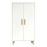 Ντουλάπι Tamera pakoworld λευκό με φυσική απόχρωση MDF 60x30x120εκ