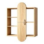 Ραφιέρα τοίχου Jonna pakoworld sonoma MDF 60x10x80εκ
