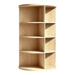 Γωνιακή ραφιέρα Benzal pakoworld sonoma MDF 80x30x120εκ