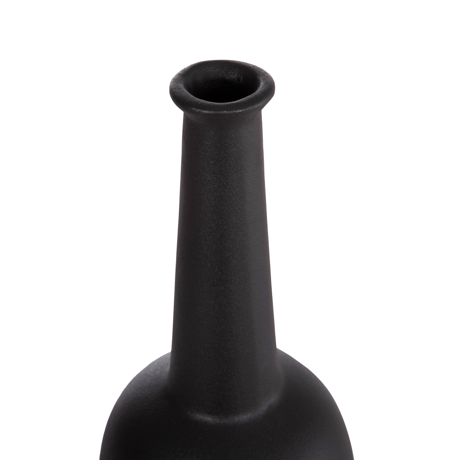 ΕΠΙΤΡΑΠΕΖΙΟ ΚΕΡΑΜΙΚΟ ΔΙΑΚΟΣΜΗΤΙΚΟ ELENDIL HM4592.02 ΜΑΥΡΟ ΜΑΤ Φ10x30Υεκ