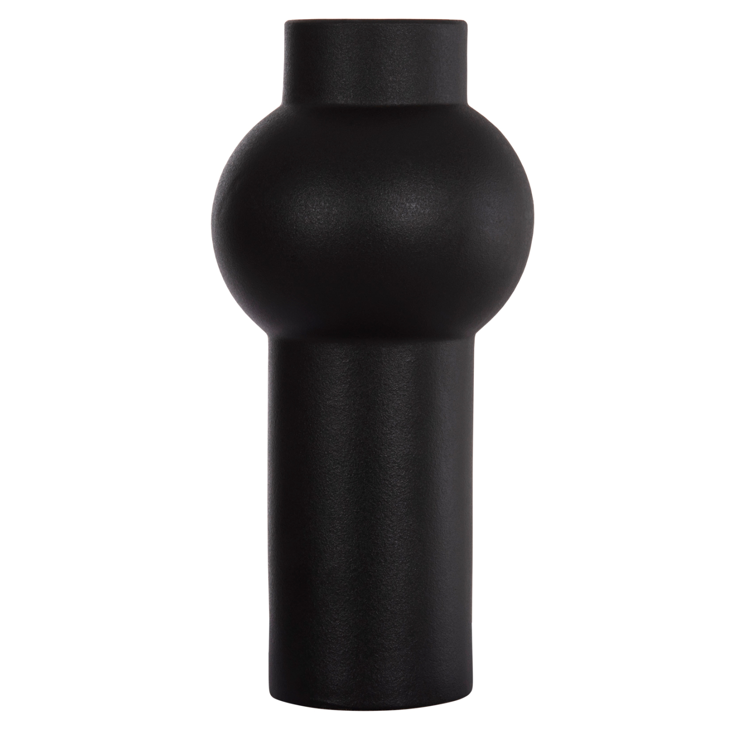 ΕΠΙΤΡΑΠΕΖΙΟ ΚΕΡΑΜΙΚΟ ΔΙΑΚΟΣΜΗΤΙΚΟ SCEPTER HM4605.02 ΜΑΥΡΟ ΜΑΤ Φ15x30Υ εκ.