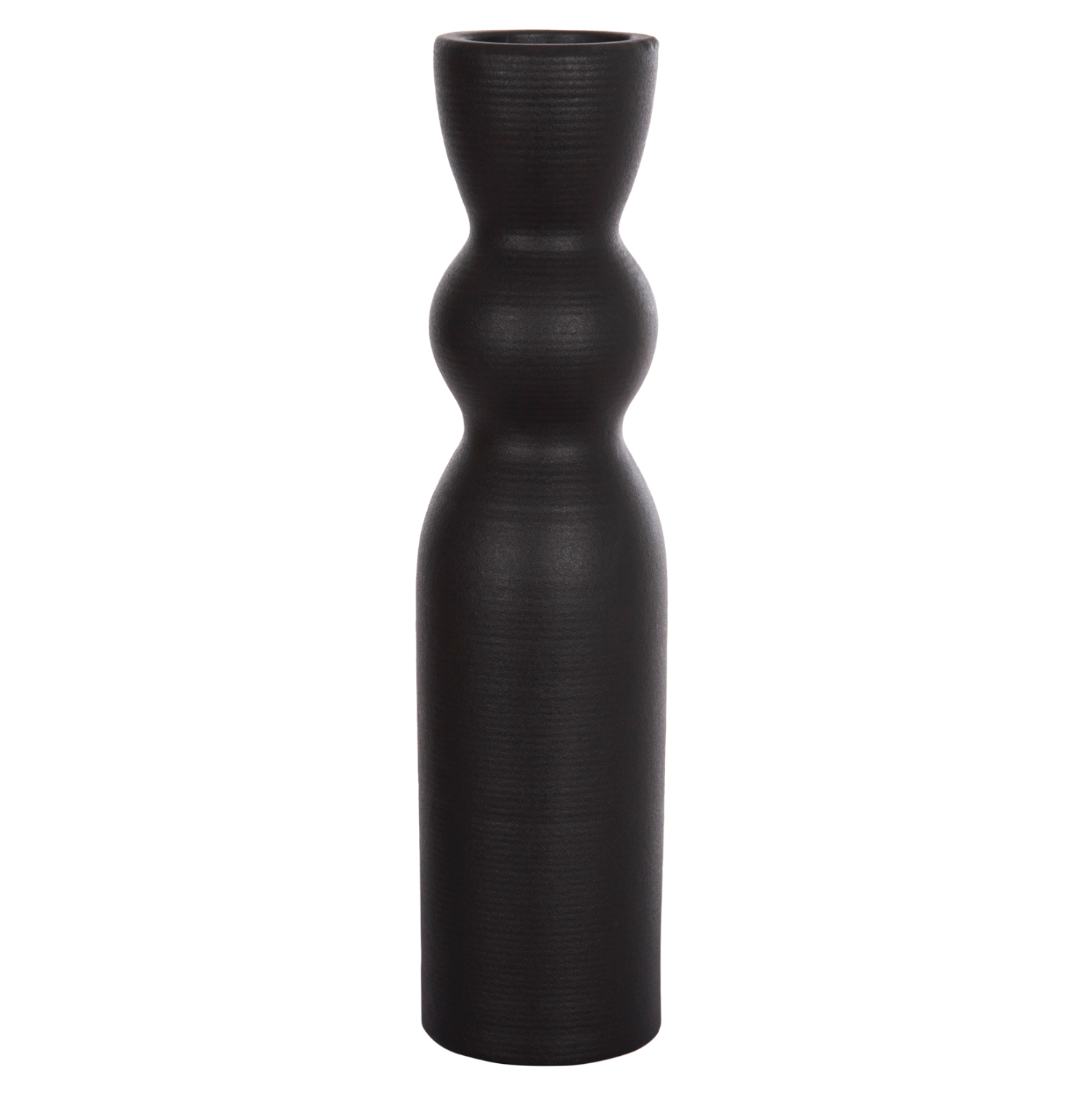 ΕΠΙΤΡΑΠΕΖΙΟ ΚΕΡΑΜΙΚΟ ΔΙΑΚΟΣΜΗΤΙΚΟ SCEPTER HM4614.02 ΜΑΥΡΟ ΜΑΤ Φ8x35Υ εκ.