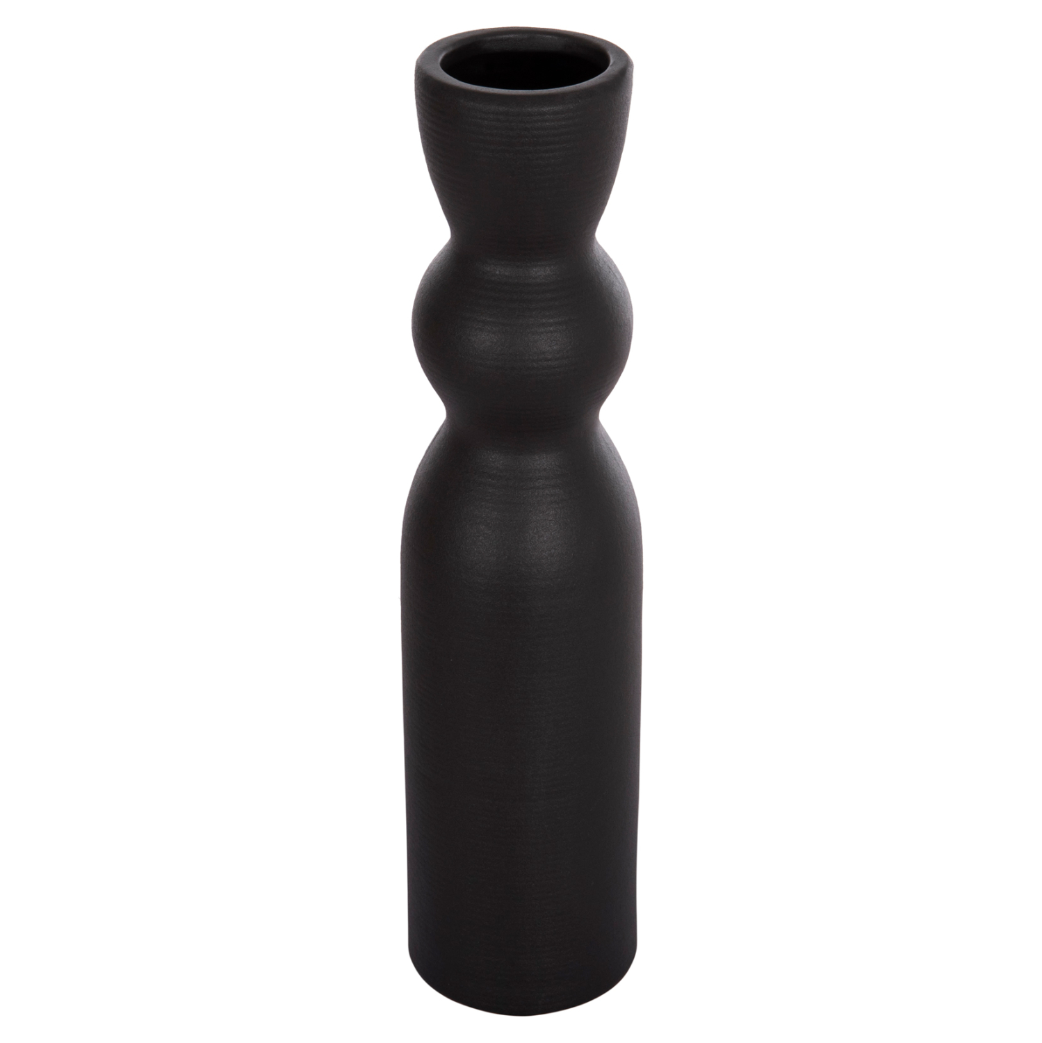 ΕΠΙΤΡΑΠΕΖΙΟ ΚΕΡΑΜΙΚΟ ΔΙΑΚΟΣΜΗΤΙΚΟ SCEPTER HM4614.02 ΜΑΥΡΟ ΜΑΤ Φ8x35Υ εκ.
