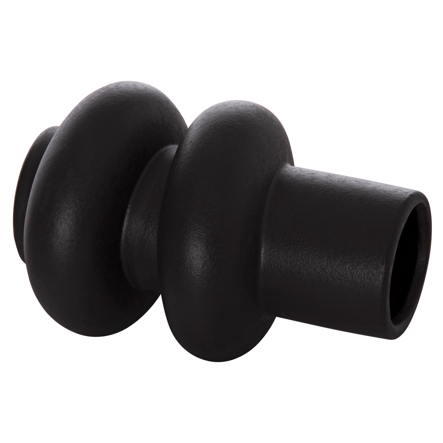 ΕΠΙΤΡΑΠΕΖΙΟ ΚΕΡΑΜΙΚΟ ΔΙΑΚΟΣΜΗΤΙΚΟ ROOK HM4627.02 ΜΑΥΡΟ ΜΑΤ Φ16x25,5Υεκ