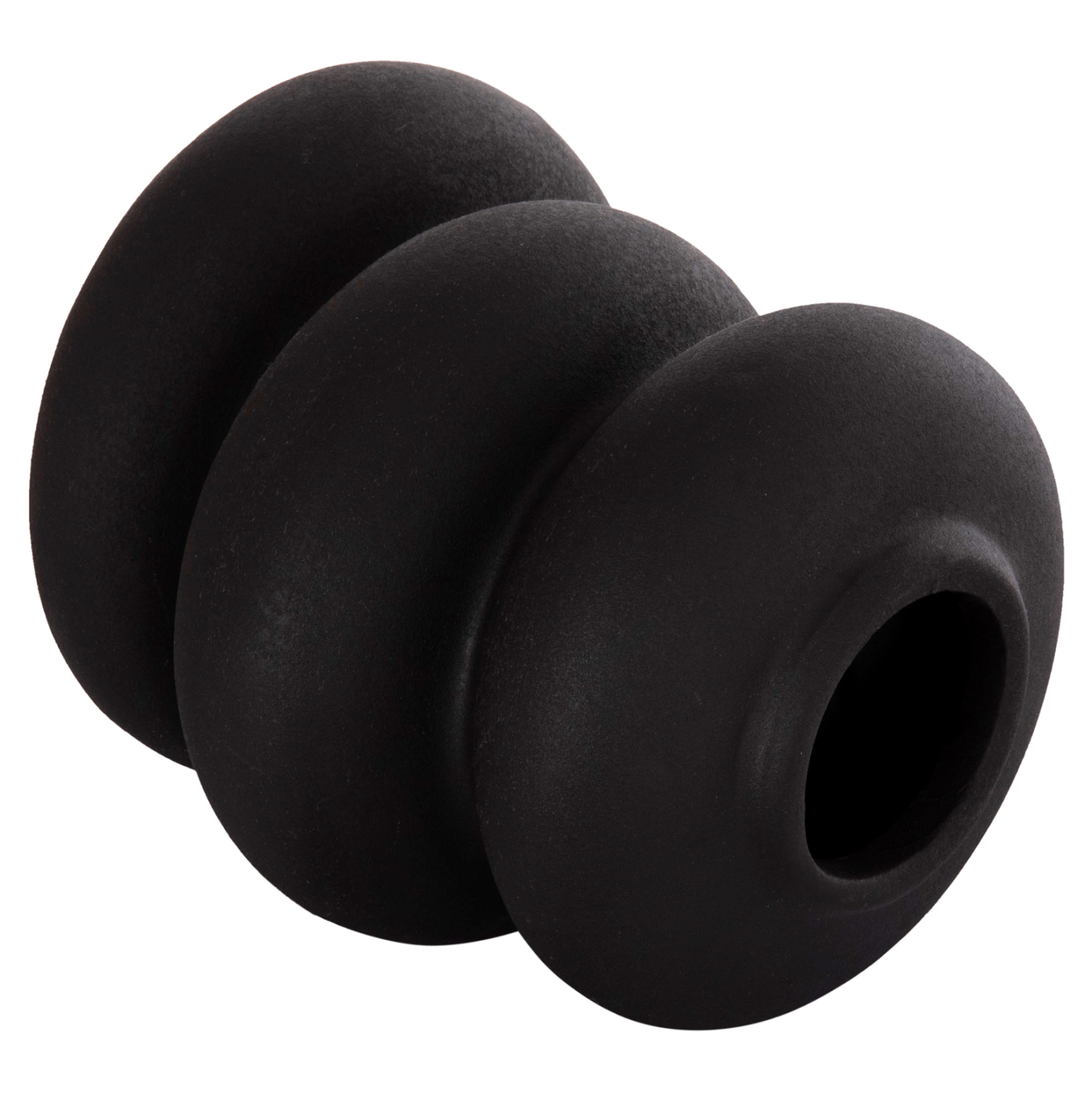 ΕΠΙΤΡΑΠΕΖΙΟ ΚΕΡΑΜΙΚΟ ΔΙΑΚΟΣΜΗΤΙΚΟ ROOK HM4628.02 ΜΑΥΡΟ ΜΑΤ Φ14x19Υεκ