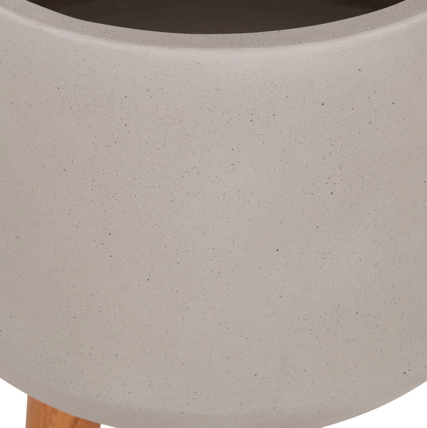 ΓΛΑΣΤΡΑ ΕΣΩΤ.ΧΩΡΟΥ QUAN HM4680.03L FIBER CEMENT ΓΚΡΙ--ΒΑΣΗ TEAK Φ38x62Υεκ