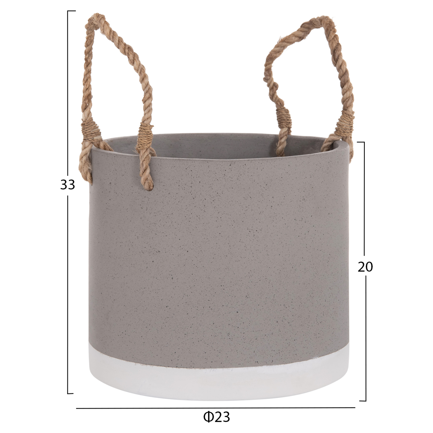 ΓΛΑΣΤΡΑ ΕΣ. ΧΩΡΟΥ ΣΕΙΡΑ TRYLL HM4690S FIBER CEMENT ΓΚΡΙ & ΣΧΟΙΝΙ Φ23x20Υεκ.