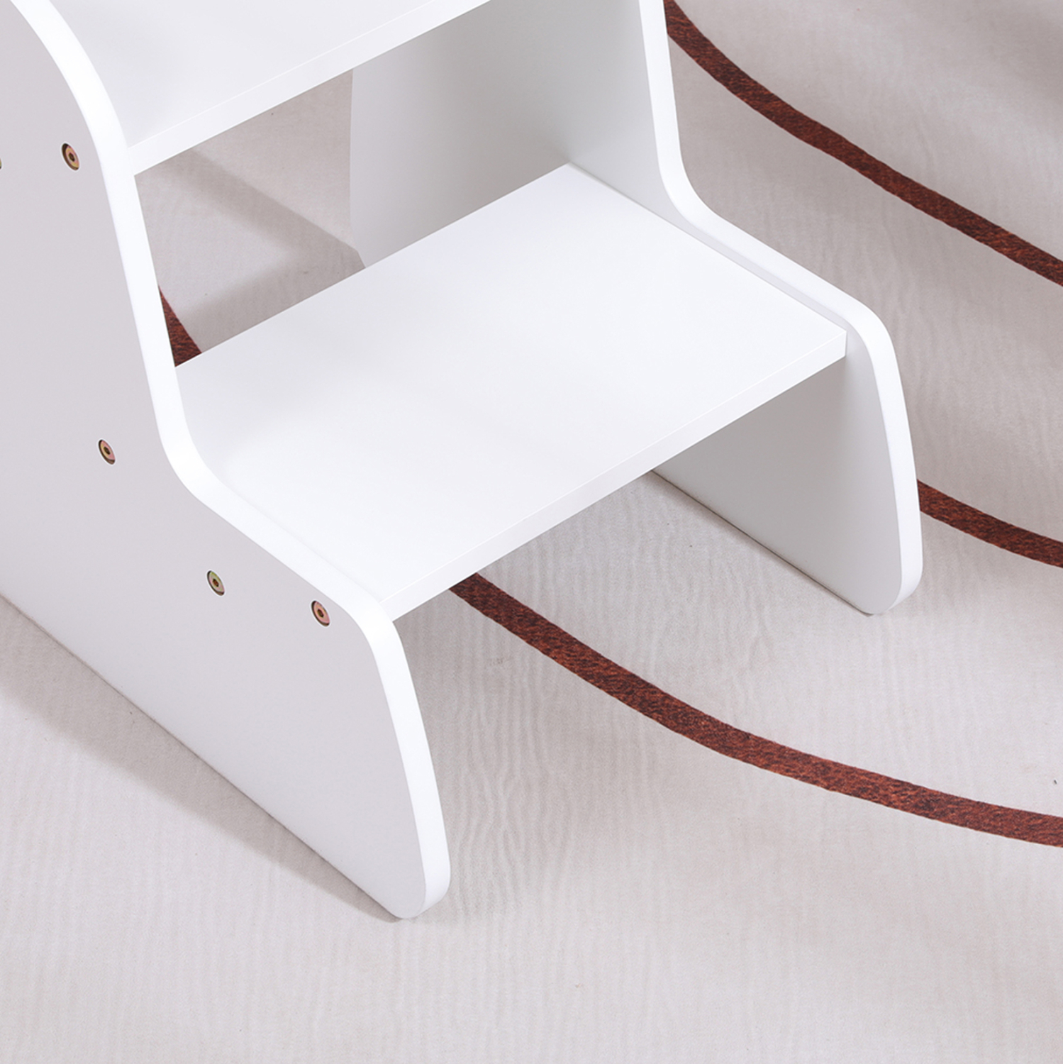 ΠΑΙΔΙΚΗ ΣΚΑΛΑ/ΣΚΑΜΠΟ RICKI HM18340.03 MDF & ΚΟΝΤΡΑΠΛΑΚΕ ΛΕΥΚΟ 33x43.5x40.5Υεκ