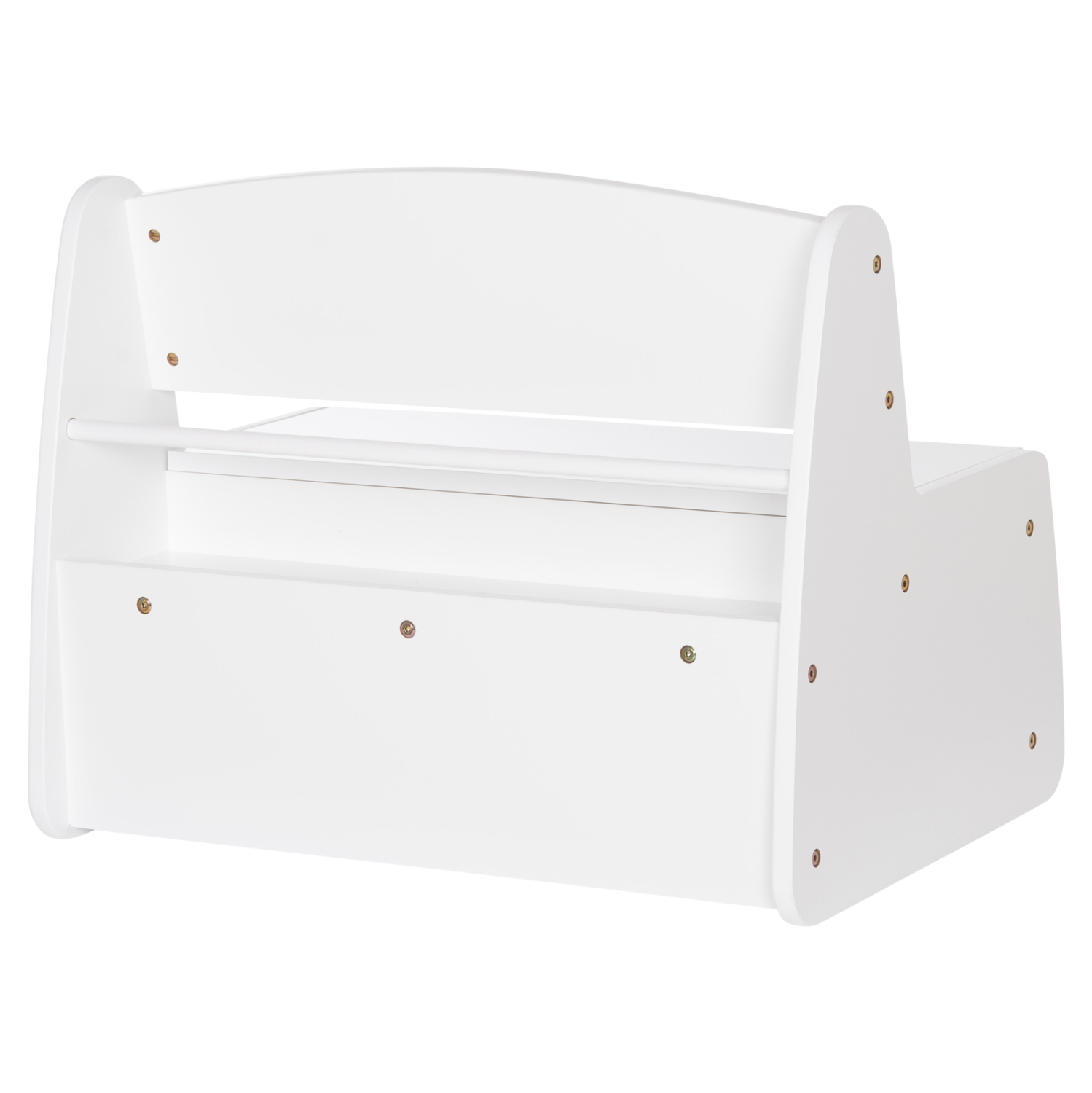 ΠΑΓΚΑΚΙ ΠΑΙΔΙΚΟ ΜΕ ΑΠΟΘ.ΧΩΡΟ RICKI HM18342.03 MDF & ΚΟΝΤΡΑΠΛΑΚΕ ΛΕΥΚΟ 63x43x47Υεκ